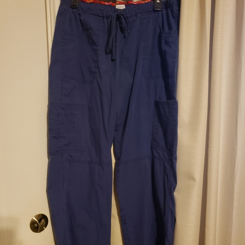 Blue scrub pants